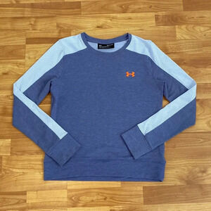 Under Armour Purple Terry Tech Crewneck